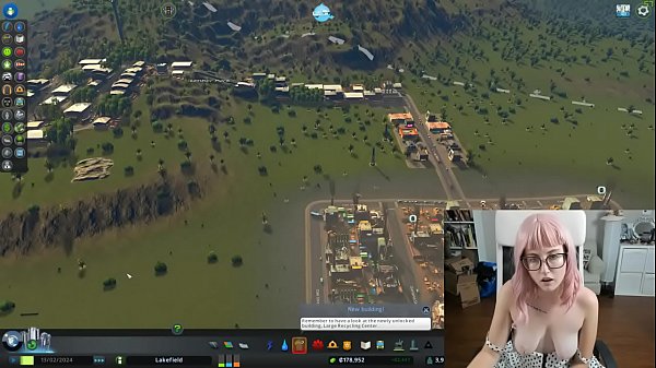 Cam Girl Plays Cities Skylines (Nice Tits!) Part 2