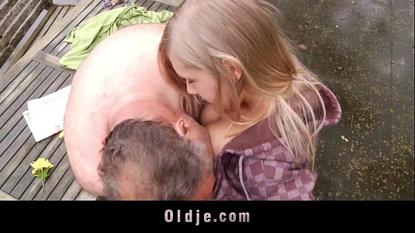 Incredible sex between sweet teenager and old bastard