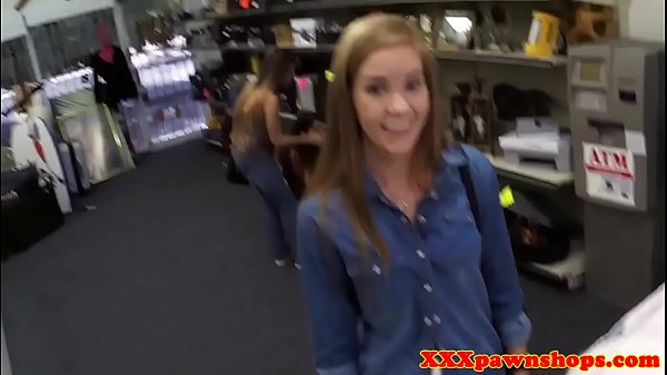 Pawnshop amateur fucked by broker for money