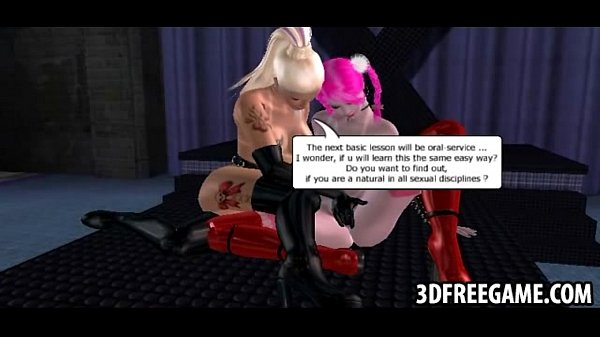 Hot 3D punk babes with strapons are fucking