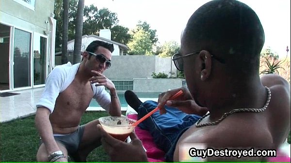 Justin gets ass fucked by black cock gay porno