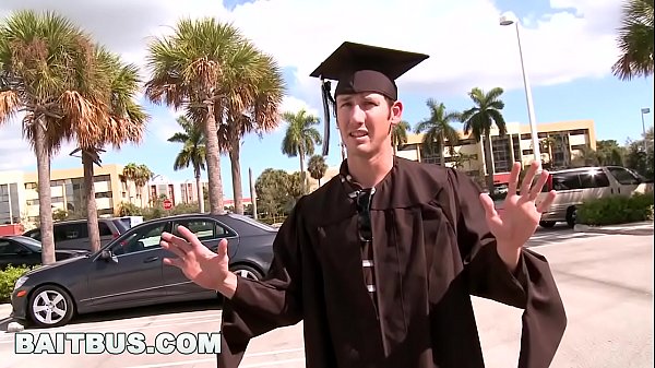 BAITBUS - We Picked This Straight Boy Up At His Graduation Ceremony And Tricked Him