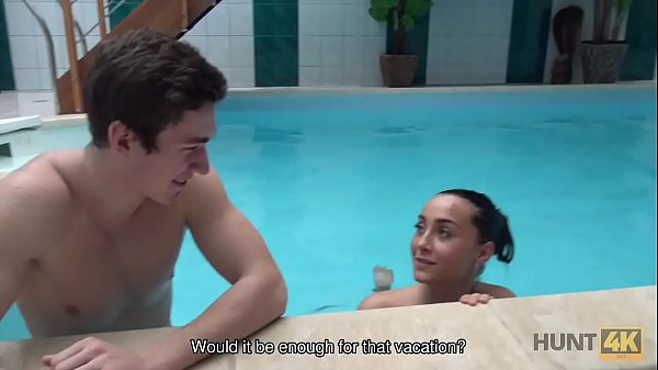 HUNT4K. Sex adventures in private swimming pool