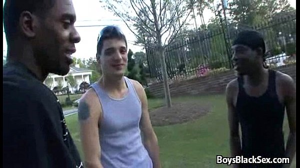 Blacks On Boys Bareback Gay Hardcore Fucking Video 19