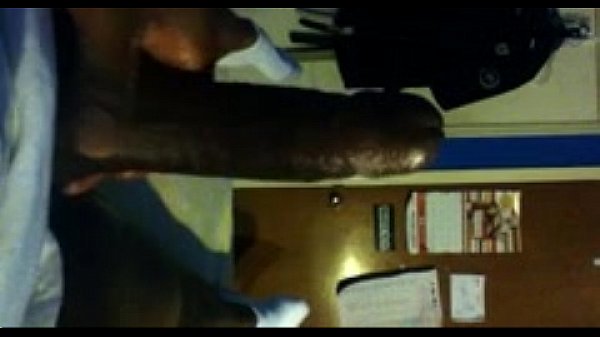 Big black cock jacking off