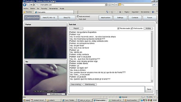 mi primer video xxx en chatroulette