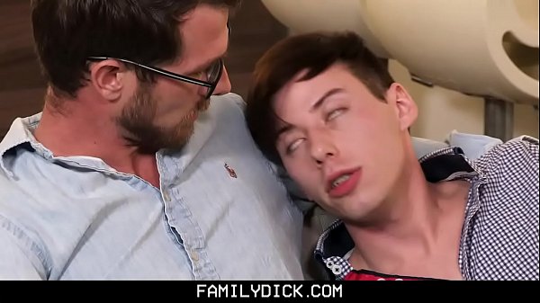 Handsome stepdaddy makes his stepson feel better with a passionate, raw fuck