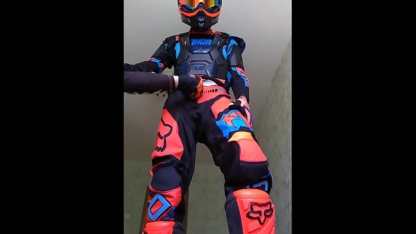 SOLO PLAYS IN MOTO SUIT BIKER