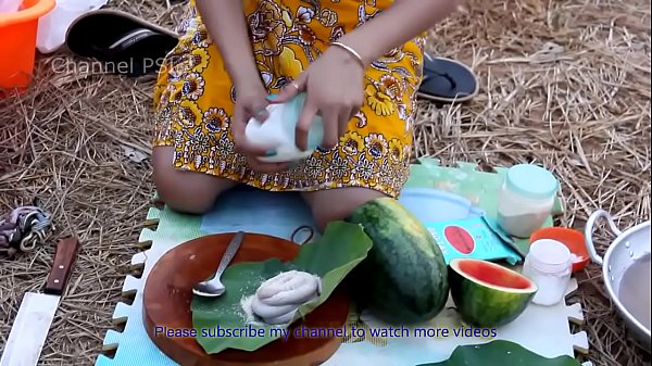 Woow!! Beautiful girls cooking Water Snake with watermelon HD