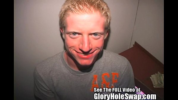 Aaron Blonde BoyToy Blows Gloryhole Strangers