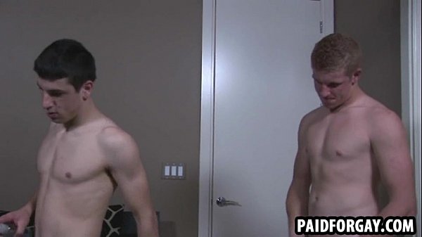 Straight guy sucks dick and gets fucked anally for cash