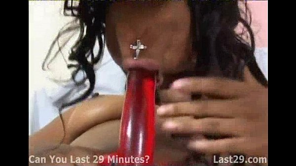 Black chick strap on fucks another ebony hottie