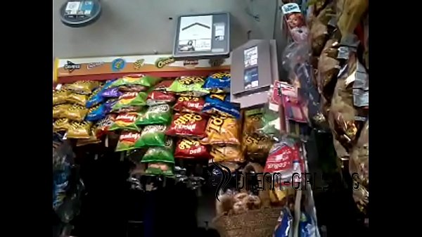 Latina Naked At Market Store