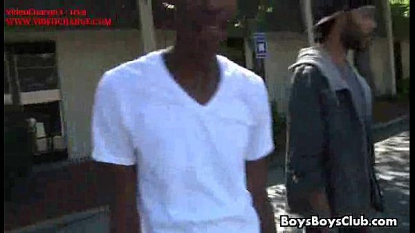 Sexy White Twink Bareback Gay Sex With Muscular Black Guy 19