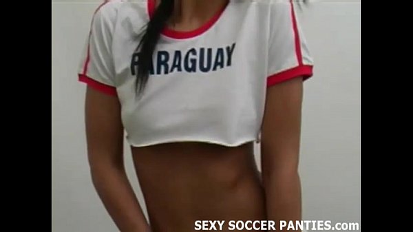 South American soccer hottie stripping down