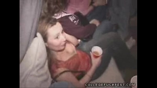 Hardcore Party at a California with Girls Naked and Having Sex in Public