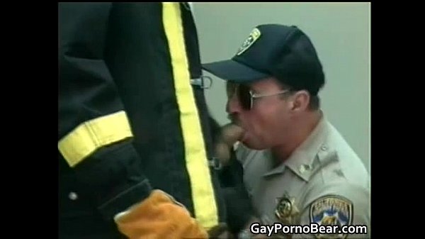 Uniformed gay dudes have a lot of fun gay porno