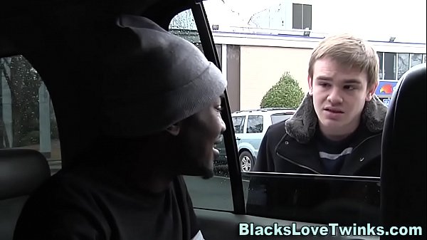 Black cock riding twink