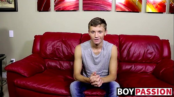 Naughty youngster interviewed and wank off