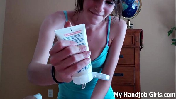 Chloe gives you a POV handjob with both hands