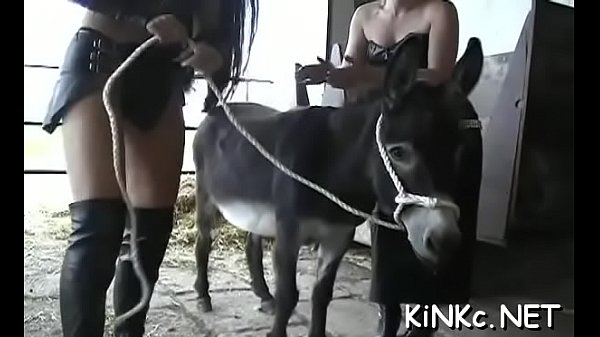 Angel takes donkey for a ride