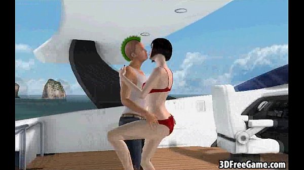 Foxy 3D brunette honey getting fucked on a boat