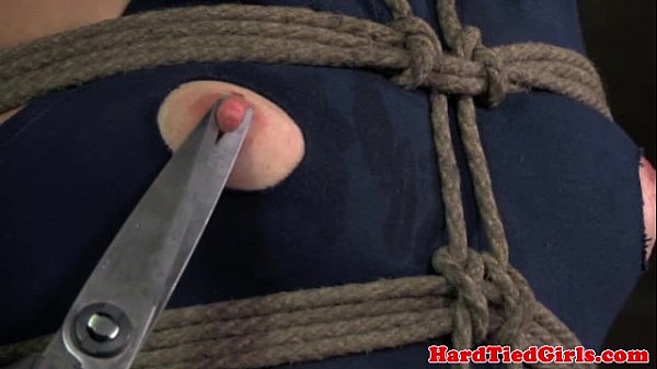 Crotch rope bondage sluts dress cut off