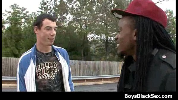 Sexy white teen boys seduced by black muscular guys 04