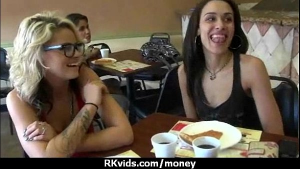 Slutty amateur babe is paid cash from some crazy public sex 3