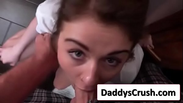 Sexy redhead horny teen like cock in mouth