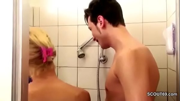 step Mother and son shower together