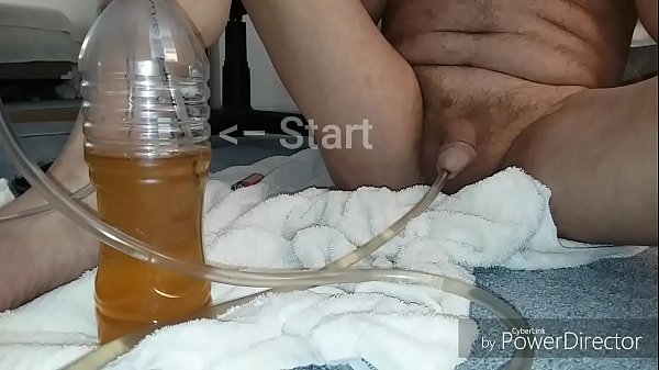 Ice Water Injection Using Acquarium Pump Sends Into My Dick Filling Swapping Piss