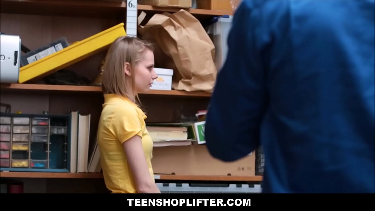 TeenShoplifter - Skinny Teen Girl Shoplifter Fucked By Security Officer