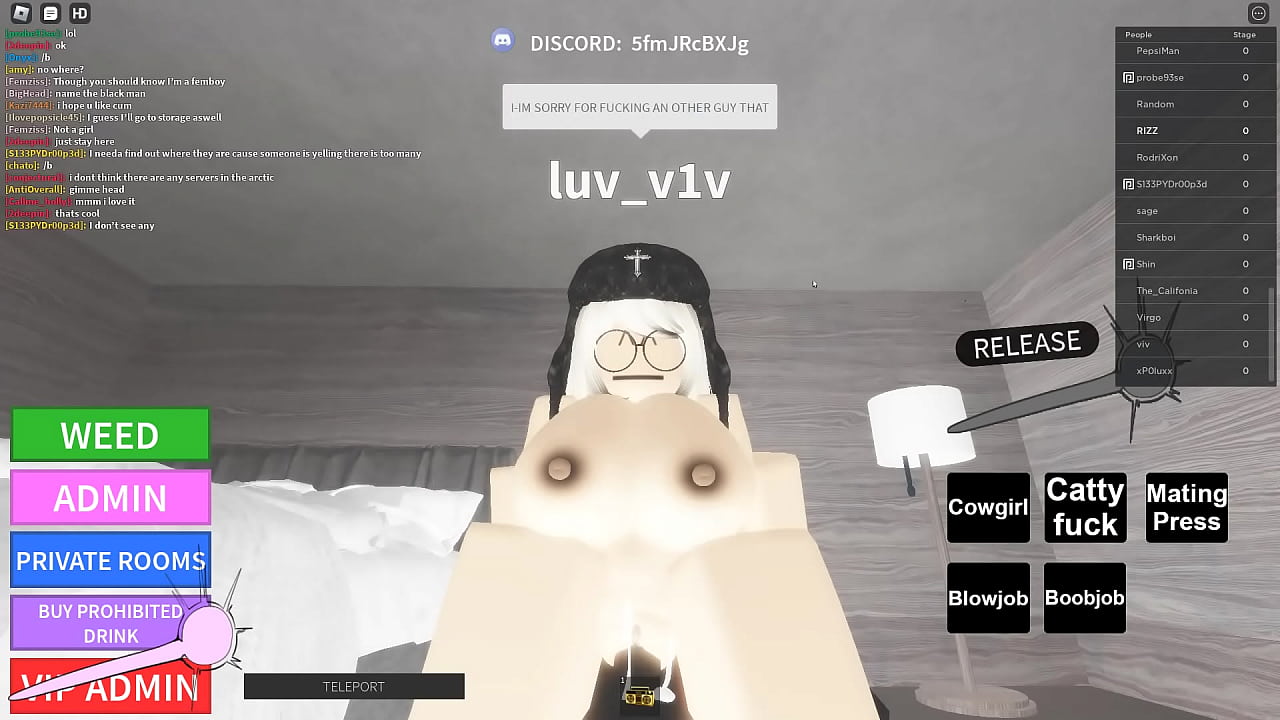 Roblox girl who plays hard to get becames a slut for BBC