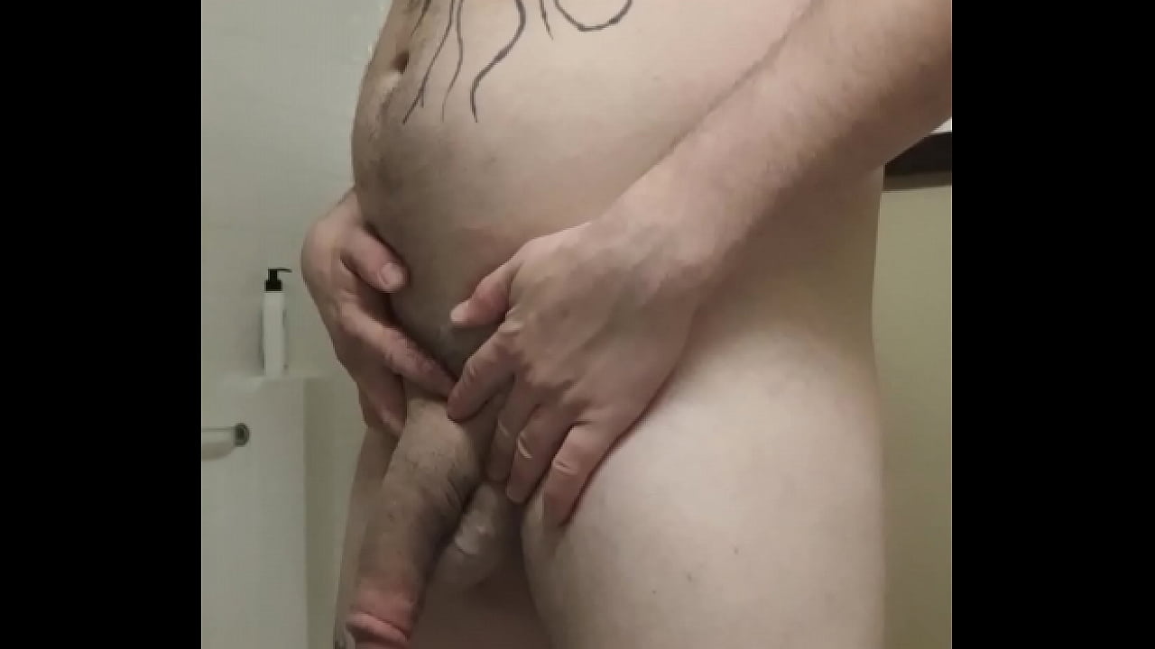 Taking a leak with big cock