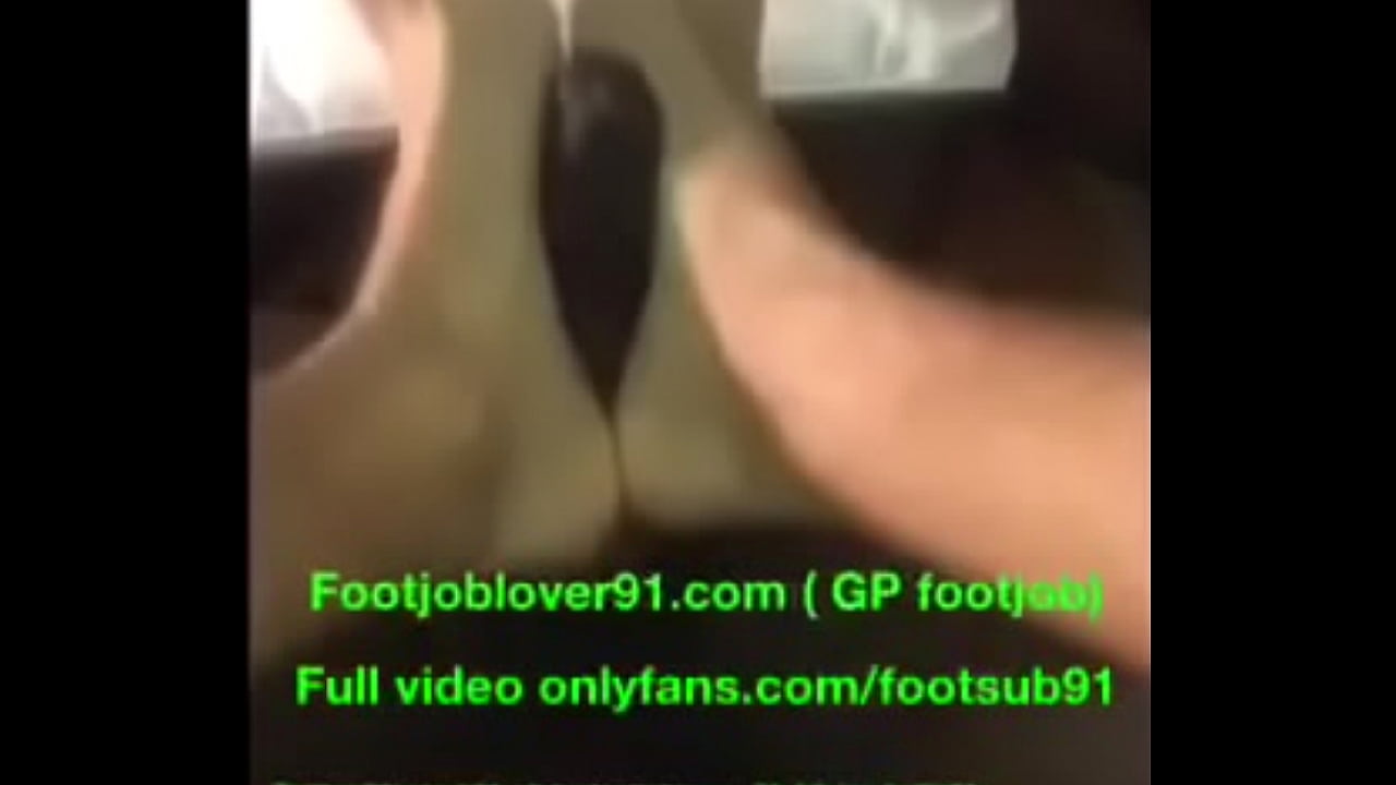 Footjob by Mexican guy makes me cum