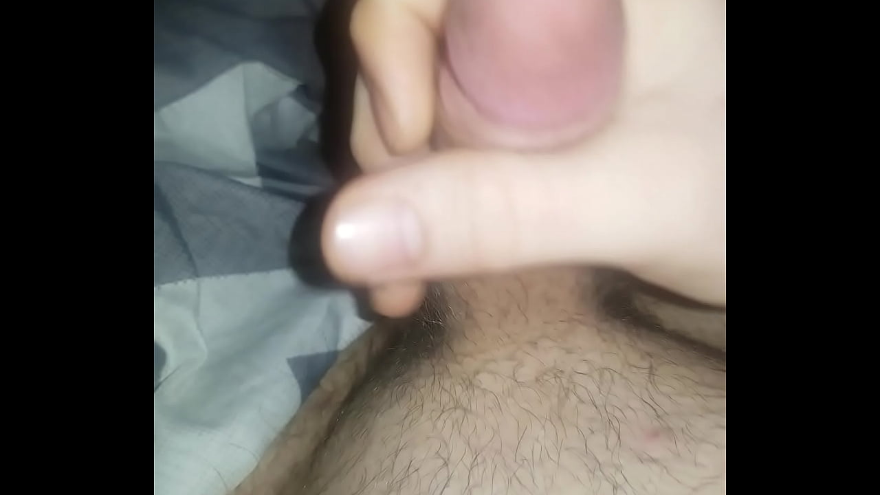 Fat guy masturbates and eats cum