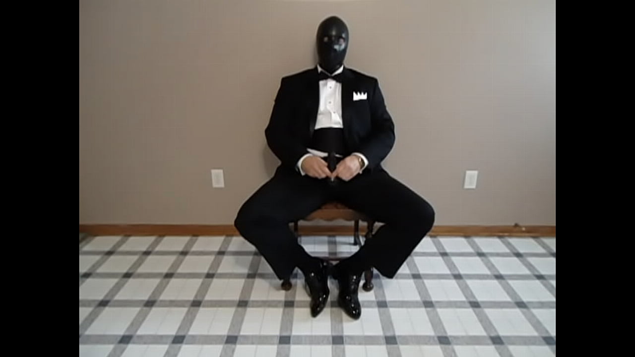 men's dress suit with patent leather shoes orgasm