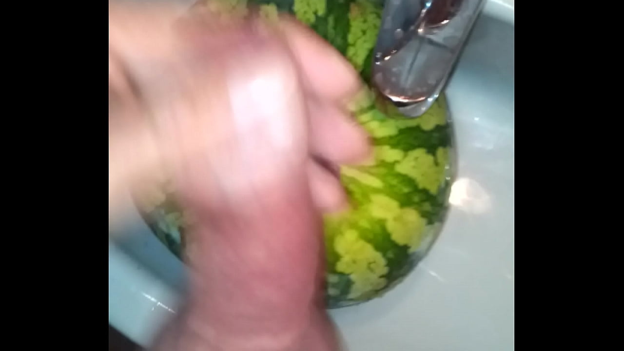 Me fucking a melon 1