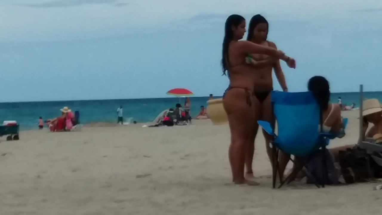 Sluts at the beach getting cocks hard