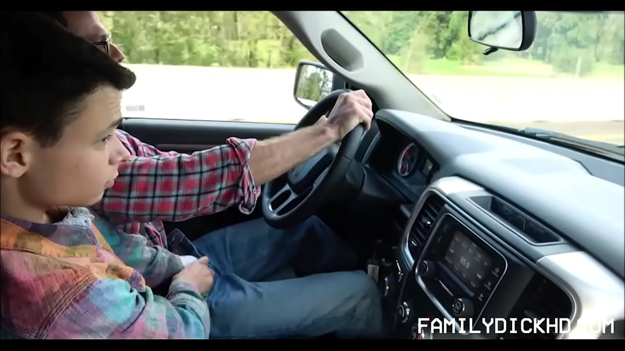 Step Dad And Twink Step Son Stop Off In Field And Have Sex Before Heading To Cabin