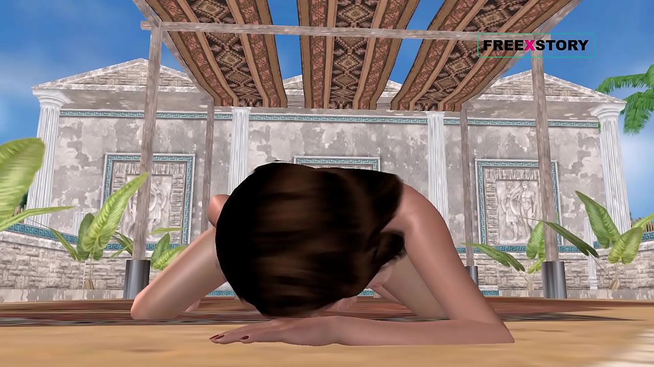 Animated 3D cartoon porn video of a cute girl getting fingered and also, she is rubbing her pussy.