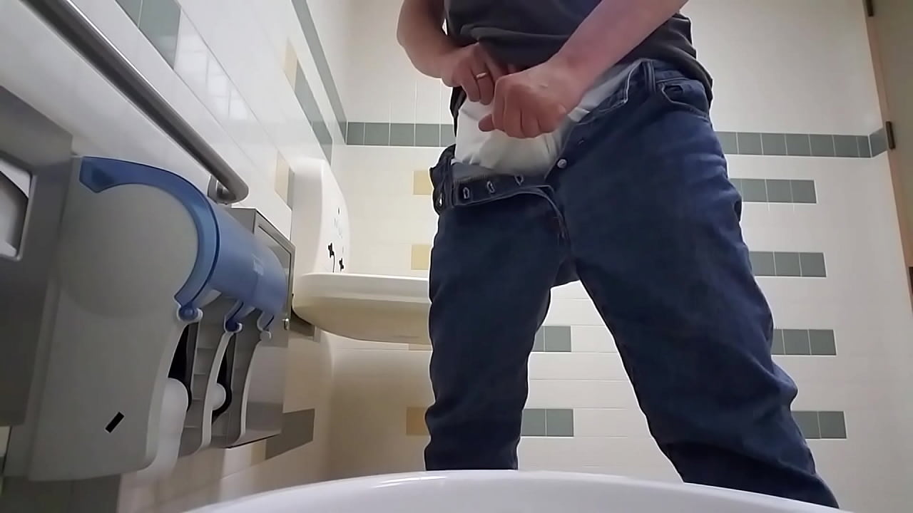 Park restroom jerk off