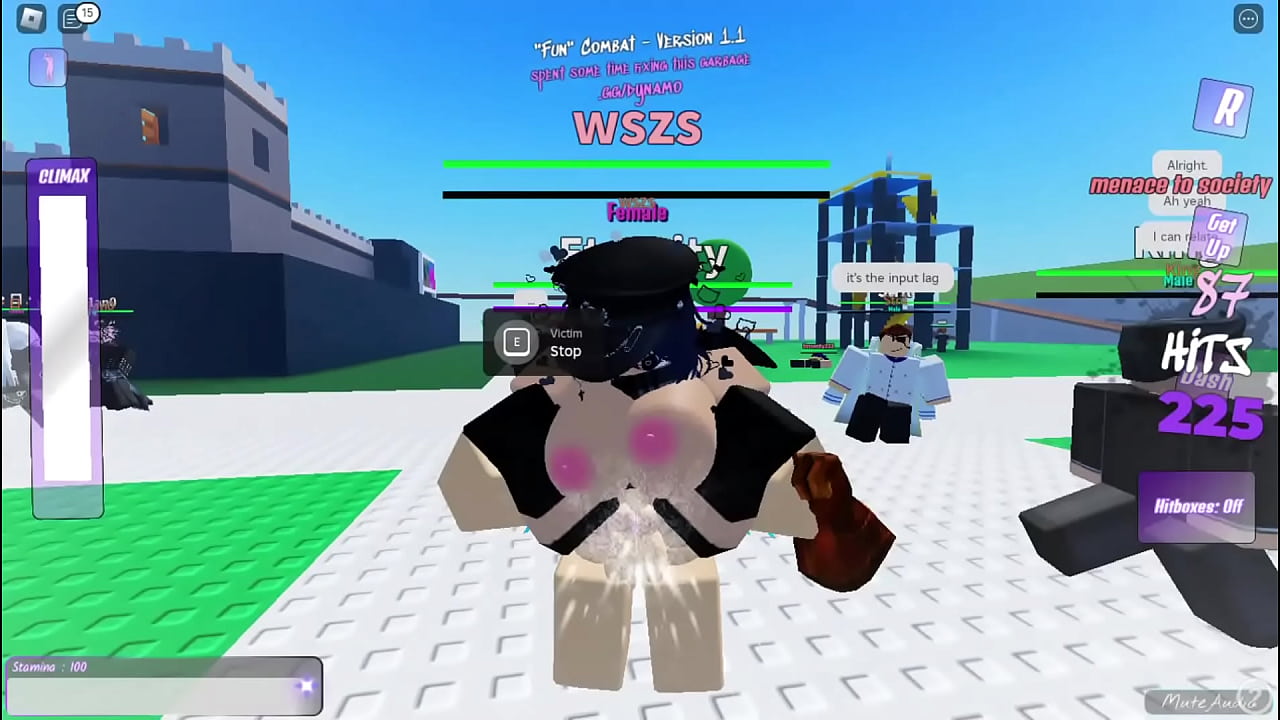 Having a nice time with a lot of girls - Roblox