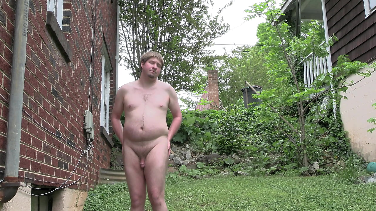 Autistic man's 35 second perspective on Nudism/Naturism 1080P/HD and 4K Ultra HD. Watch him dance and jump around naked and show his nude art photos. Naked in public, naked in nature with birds singing and chirping, neighbors could clearly see him na