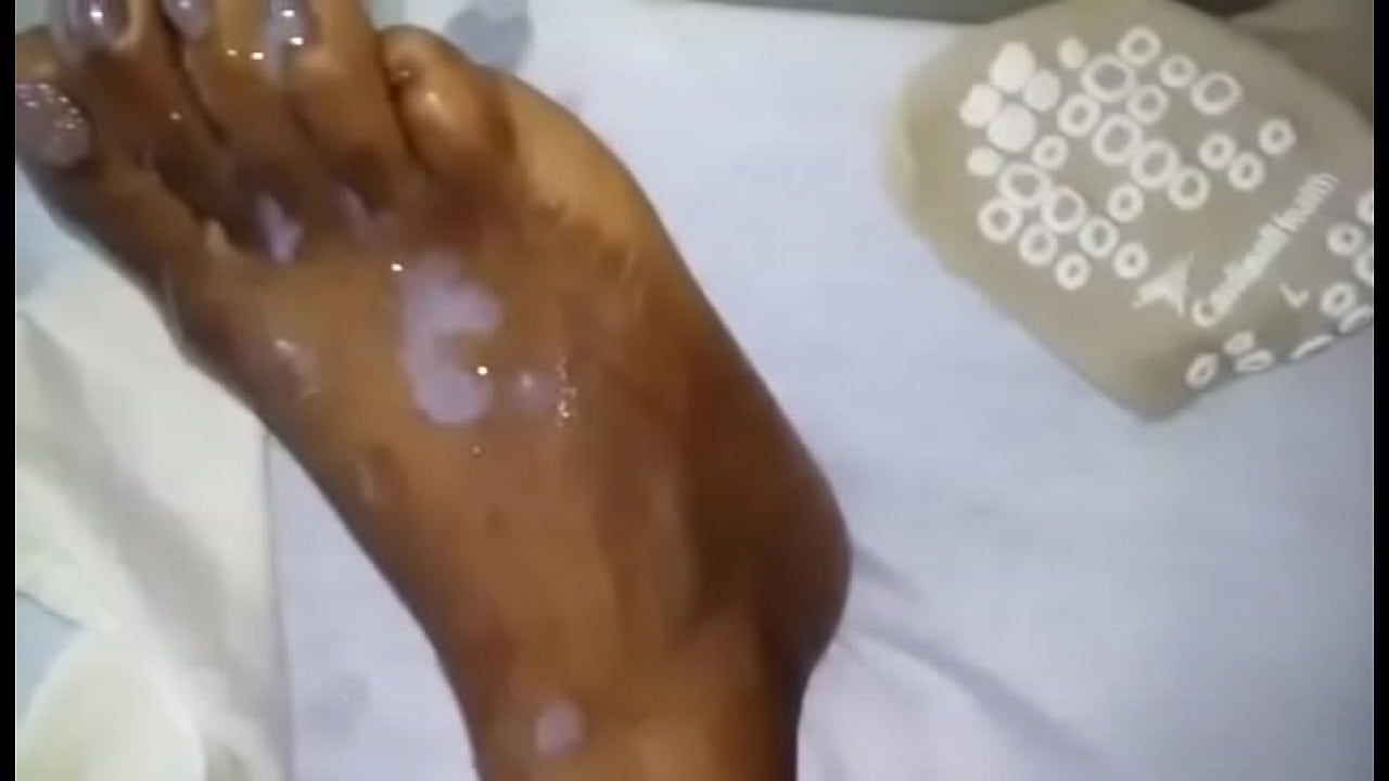 Cum Shower on s. Beauty's Feet