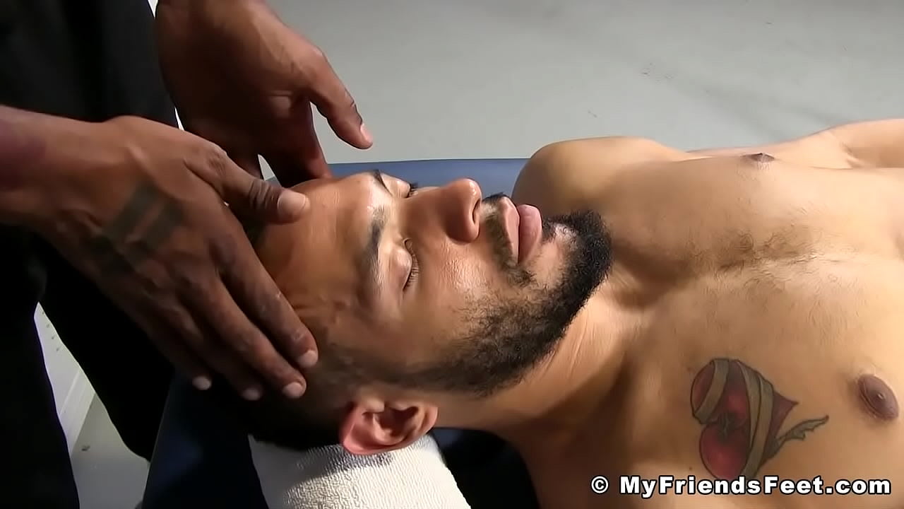 BDSM body tickling with black gay studs