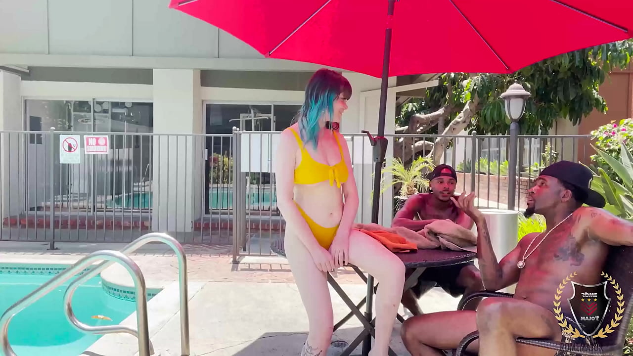 Blue Haired Whore Ireland Rose Being Dicked By Rome Major & Lusty Friend!