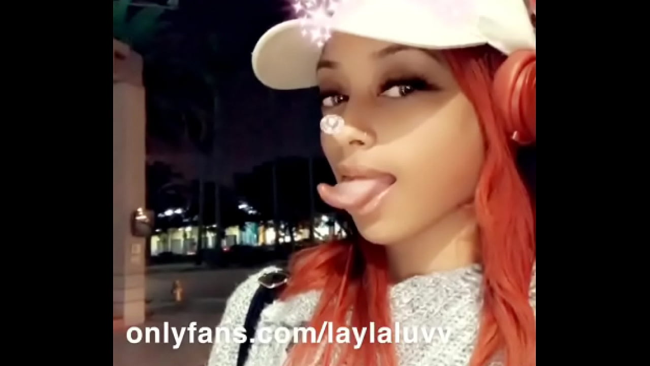 Put lil b. on ice with that sexy thing showing off her long tongue!