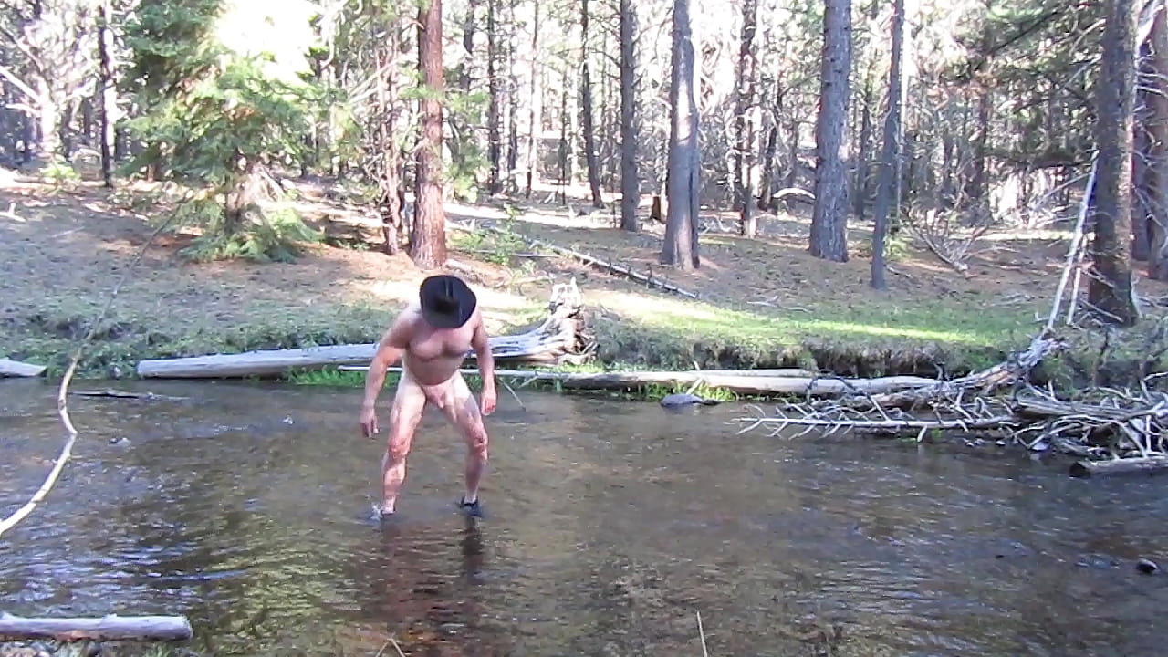 Skinny dipping in the stream